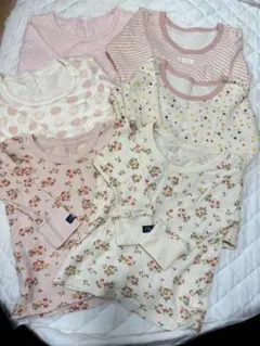 まとめ売り　ピンク系シャツ肌着6枚セット