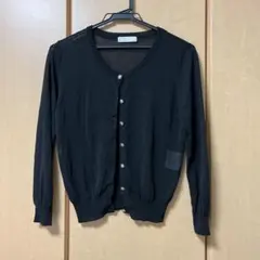 TRUDEA カーディガン ブラック 薄手長袖