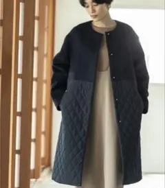 コート ノーカラージャケット