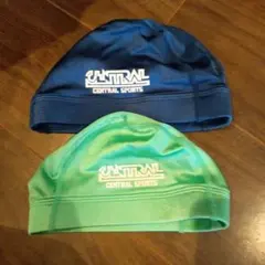 CENTRAL SPORTS 水泳帽 L M セット　記名無し　帽子　紺