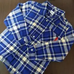 チェック柄　シャツ　120cm