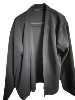 黒のテクスチャーカーディガン