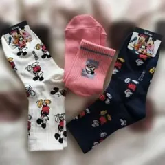 ミッキーマウス・ミニーマウス ソックスセット