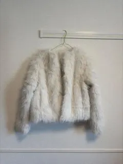 GRL ホワイトファーコート Fサイズ