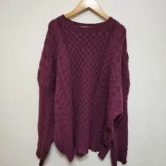 セーター　ワイン
