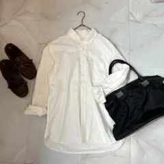 定番❣️【ユニクロ 】L オックスフォードシャツ ホワイト 綿100%