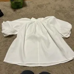 ［GRL］ホワイト バルーンスリーブ シャツ