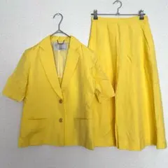 【キャラット】セットアップ ジャケット スカート ヴィンテージ 古着 9号 美品