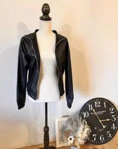 ✴︎数量限定✴︎ レザージャケット　薄手アウター　オールシーズン　フリー　かっこいい