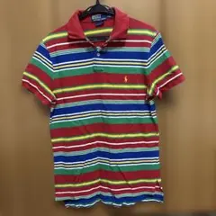 Polo by Ralph Lauren ボーダーポロシャツ　カラフル　M