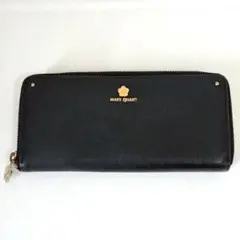 MARY QUANT マリークヮント 長財布 ラウンドファスナー 黒のサムネイル