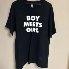銀杏BOYZ　BOY MEET GIRL Tシャツ　ブラック 銀杏BOYZ 奈良美智 Tシャツ - メルカリ