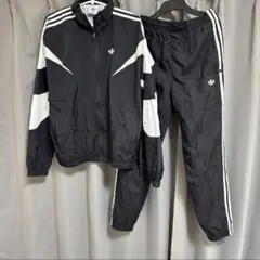 adidas トレフォイル ジャージ上下セット ブラック