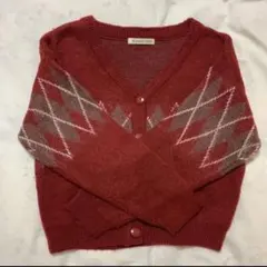 マジェスティックレゴン カーディガン レッド Mサイズ