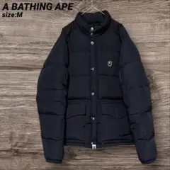 A BATHING APE アベイシングエイプ ダウンジャケット ブラックのサムネイル