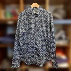 ZARA MAN 幾何学模様 スリムフィットシャツ M