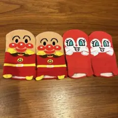 アンパンマン　靴下2足セット　ドキンちゃん 13-19㎝　パペット