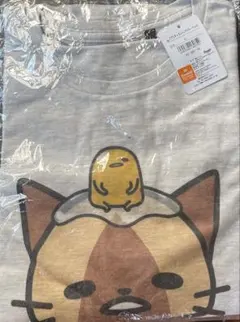 ぐでたま×モンハン アイルー Tシャツ Lサイズのサムネイル