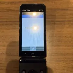 GRATINA KYF37 au 携帯電話 本体 ブラック ガラケー
