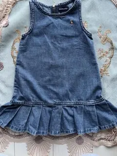 ラルフローレン　♦︎デニムフリルワンピース　♦︎ベビー90センチ　♦︎女の子