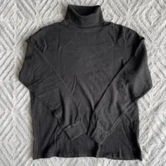 POLO GOLF タートルネック リブニット ダークグレー LL セーター