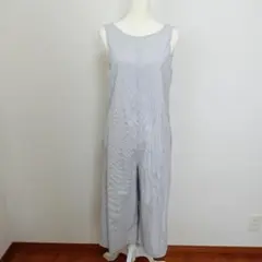 ZARA ザラ ストライプ柄 ノースリーブ サロペット オールインワン S 綿