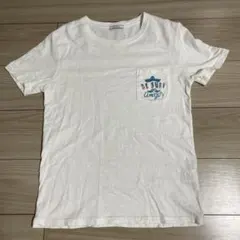 BAYFLOW ホワイト Tシャツ ポケット付き