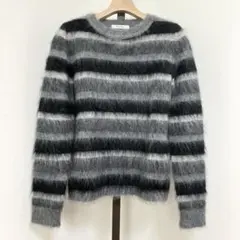 極美品✨️マックスマーラ　透かし編みクルーネックニット　コットンレーヨン　紺 極美品✨️マックスマーラ 透かし編みクルーネックニット コットン