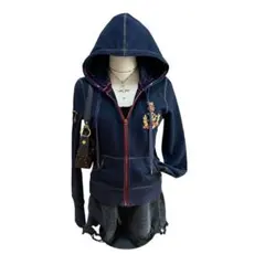 POLO JEANS COMPANY ネイビー ジップパーカー