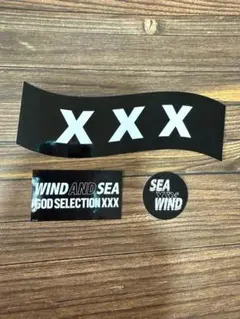 WIND AND SEA GOD SELECTION XXX 黒 ステッカー3枚のサムネイル