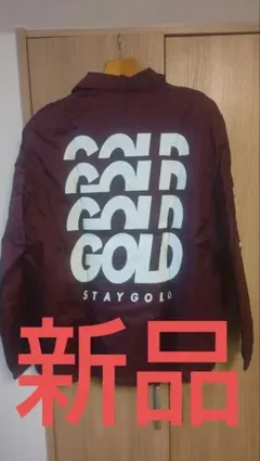 MODISH GAZE バーガンディナイロンジャケット Mサイズコーチジャケット