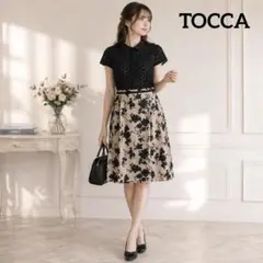 TOCCA★　トッカ　ワンピース　レース　花柄　エレガンス　高級　ドッキング