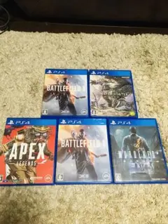 ps4 ソフト　5本セット　バトルフィールド　モンハンAPEX MURDERED