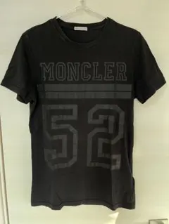 モンクレール　tシャツ センターロゴ　ワッペン　黒