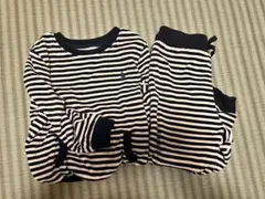 ラルフローレン ストライプ 長袖 セットアップ ベロア 24M 90cm