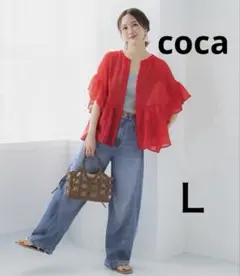 coca サマーデニム バギーカーブパンツのサムネイル