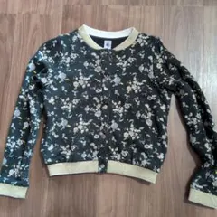 PETIT BATEAU 花柄カーディガン 140cm