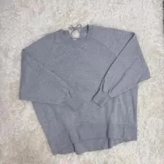 【新品】　GRL　バックレースアップドロップショルダースウェットトップス