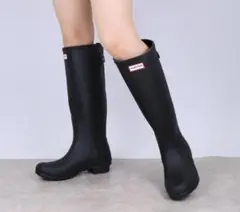 美品】マッキントッシュ ウェリントン ロング レインブーツ 黒 38