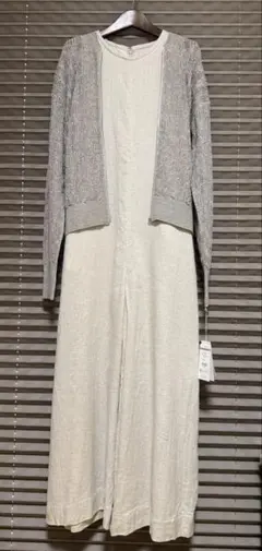 今期春物 プリスティン コットンリネンツイルオールインワン - メルカリ