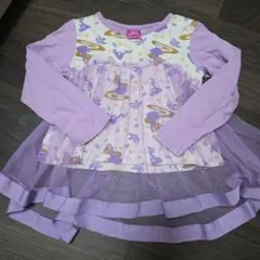 ラプンツェル 長袖 チュール付きトップス Tシャツ