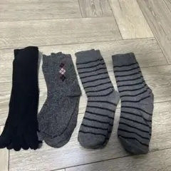 ソックスセット 黒、グレーまとめ売り
