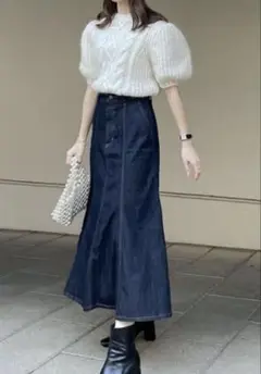 GU デニムマーメイドスカート