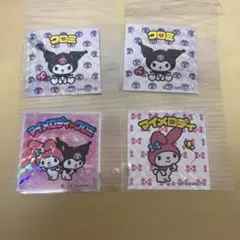 サンリオキャラクターズマンシール　クロミ マイメロディ 4枚セット