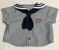 BREEZE セーラー風シャツ＋スタイ２点セット 未使用 ベビー服