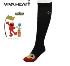 【新品】VIVA HEART ハイソックス　セサミストリート エルモ ゴルフ靴下