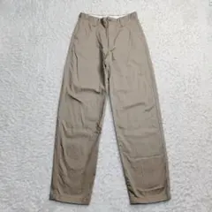 ユニクロ U ワイド フィットチノ BROWN ベージュ 73cm 475565