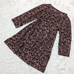 美品 エッシュ esche 花柄 五分袖チュニック 44 XXL 日本製 大きめのサムネイル
