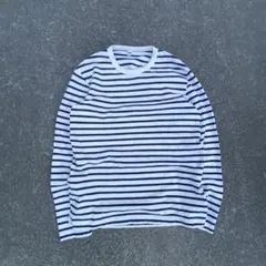 00s old uniqlo 短丈 ボーダー ロンＴ y2k シティーボーイ