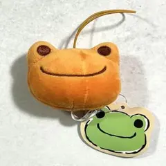 カエルのピクルス もちもち フェイス マスコット オレンジ